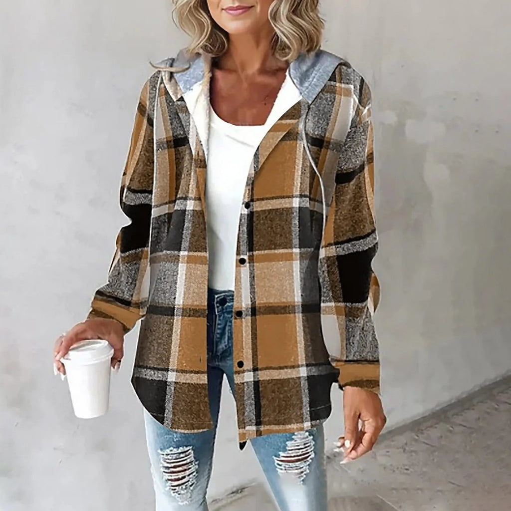 Maura - Veste à Carreaux Oversize