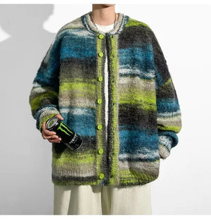 Enzo – Pull au style patchwork masculin