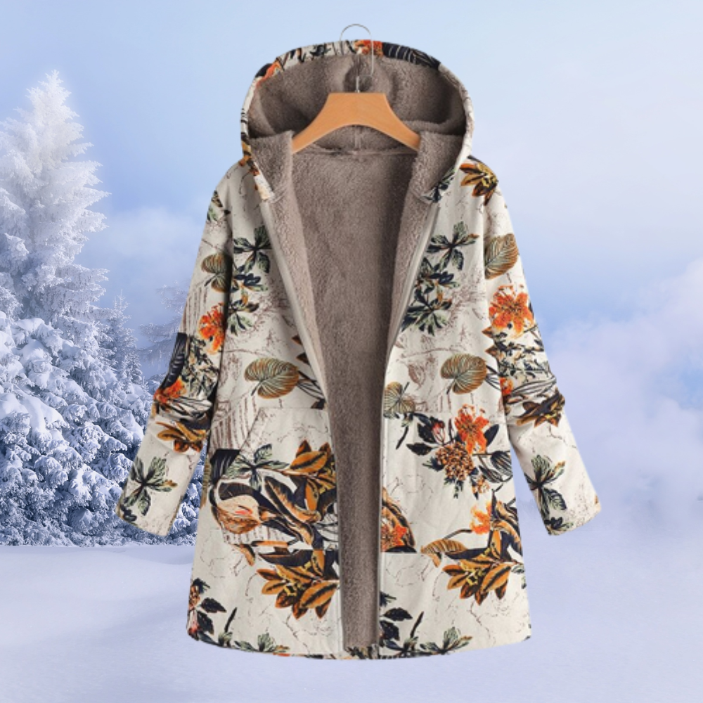 Nasya – Manteau à motif floral