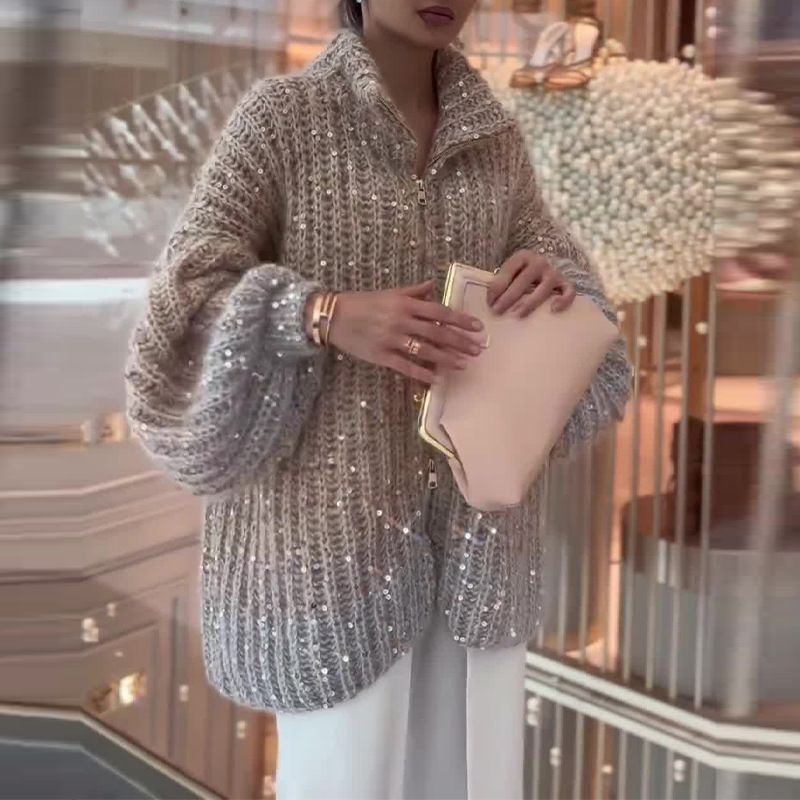 Celestina - Pull avec détails à paillettes