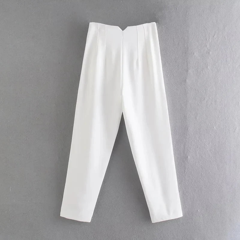 Claude - Pantalons élégants taille haute