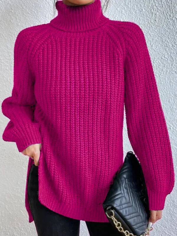 Carolina - Pull en Maille Col Roulé