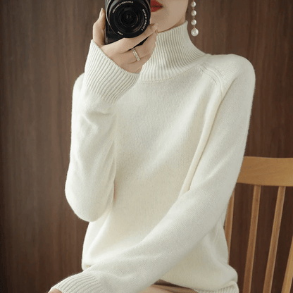 Rosanna – Pull à col roulé au style doux et raffiné