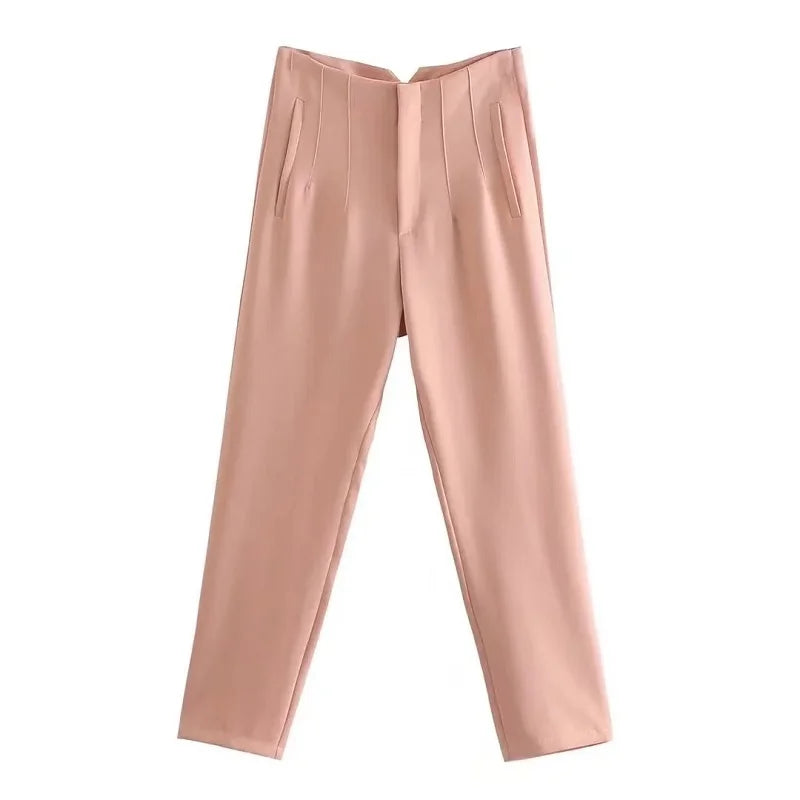 Claude - Pantalons élégants taille haute