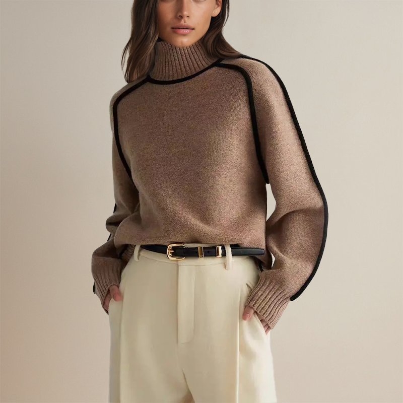 Freya – Manteau élégant à col montant