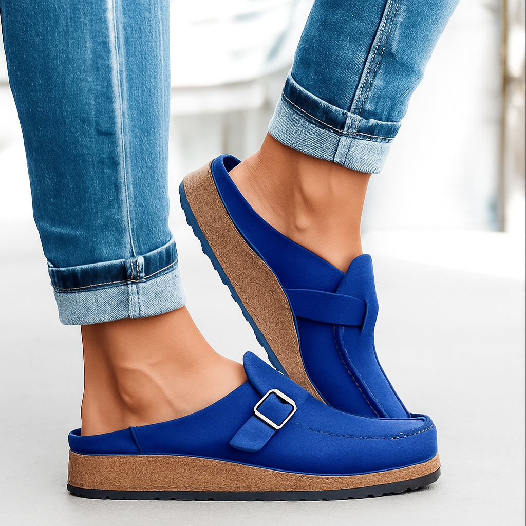 Lea - Sandales style mocassins pour femme - Noir - 38 - Elise Marseille