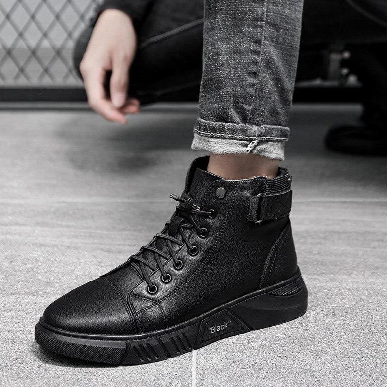Alvize - Bottes pour homme en similicuir