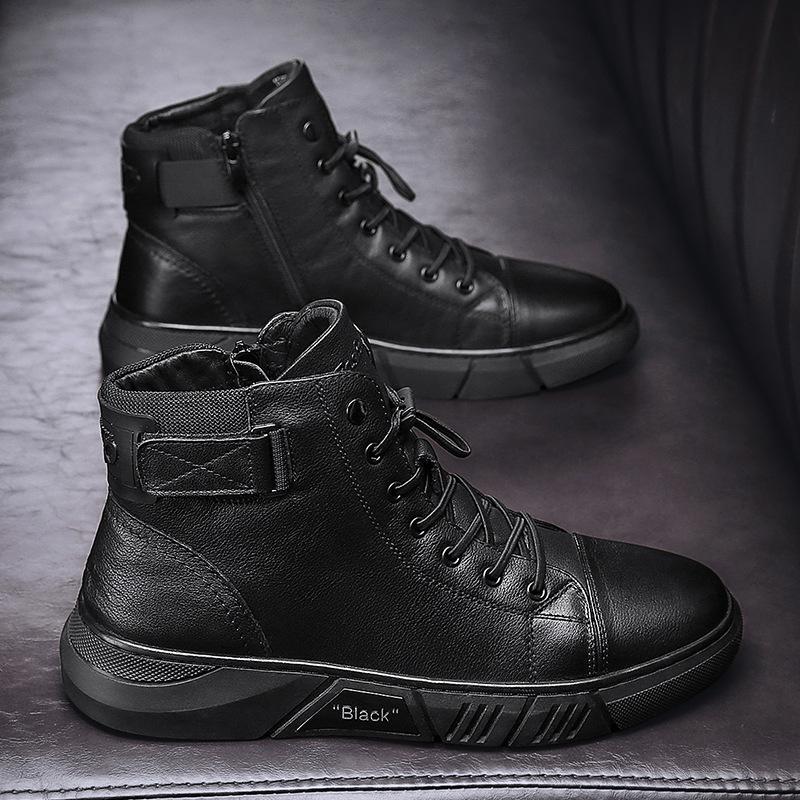 Alvize - Bottes pour homme en similicuir