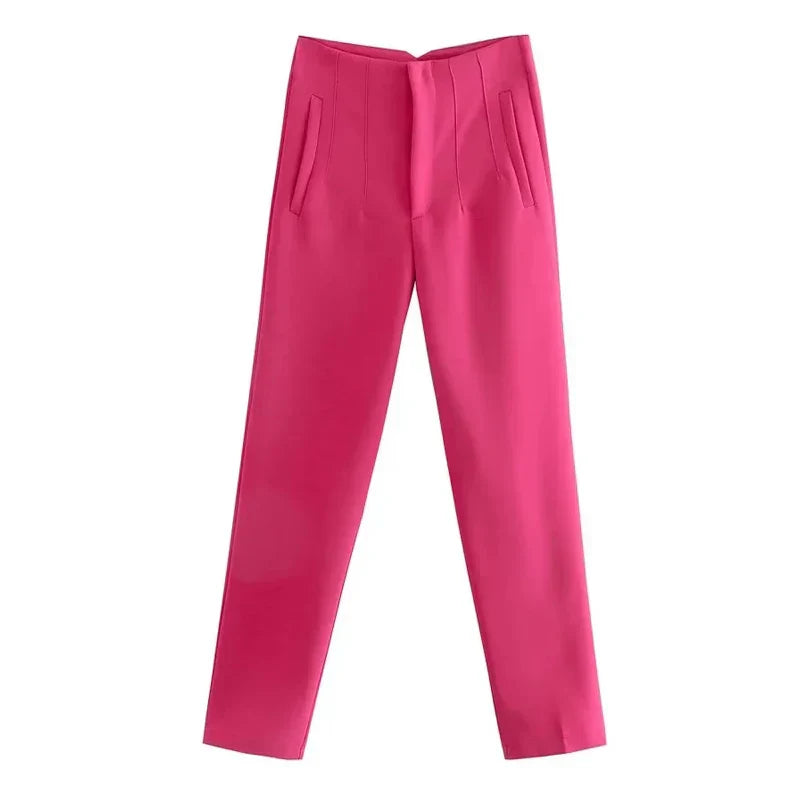 Claude - Pantalons élégants taille haute