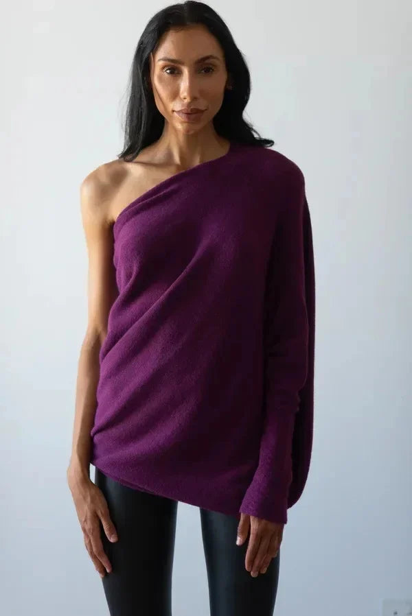 Marce - Pull Drapé Asymétrique