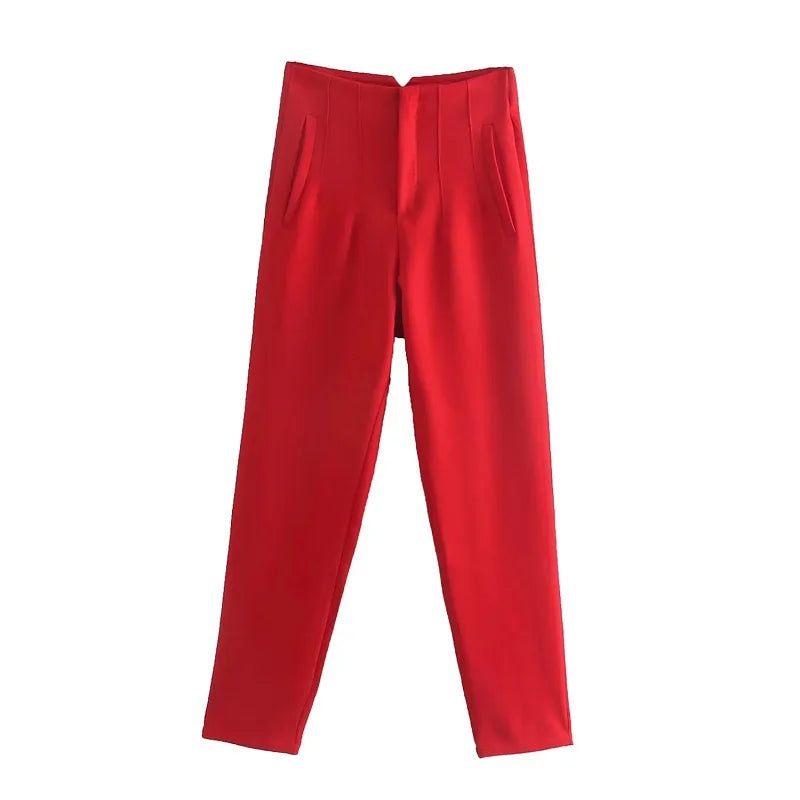 Claude - Pantalons élégants taille haute
