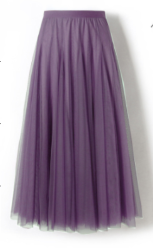 Lesley - Jupe Longue Style en Tulle