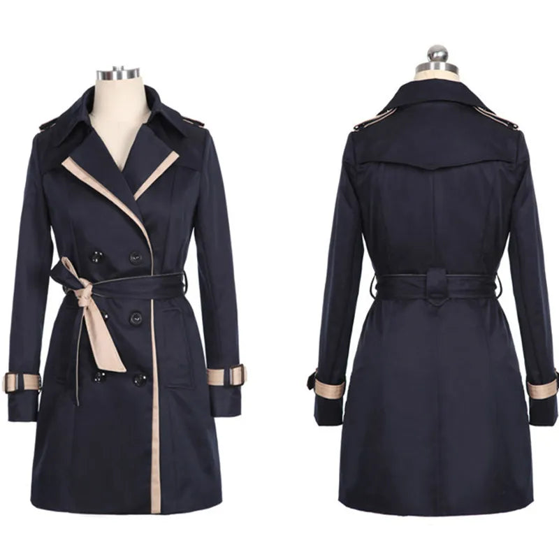 Kari - Manteau Trench Élegant à Double Boutonnage