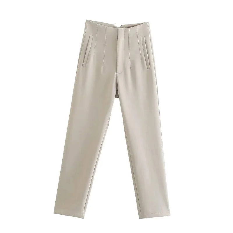 Claude - Pantalons élégants taille haute