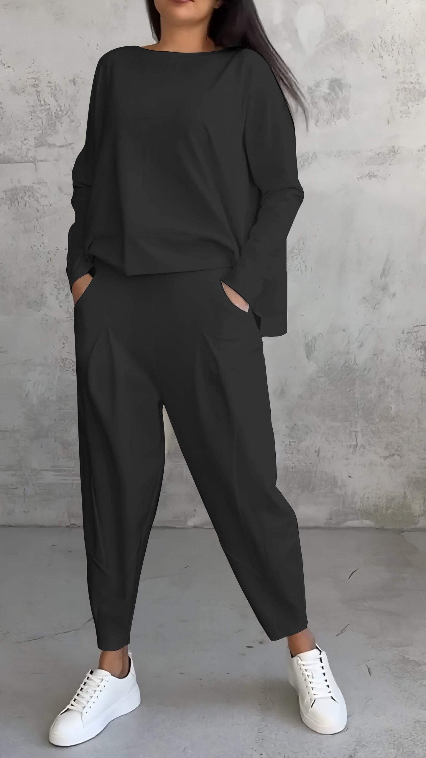 Annie - Ensemble T-shirt et Pantalon pour un Look Moderne