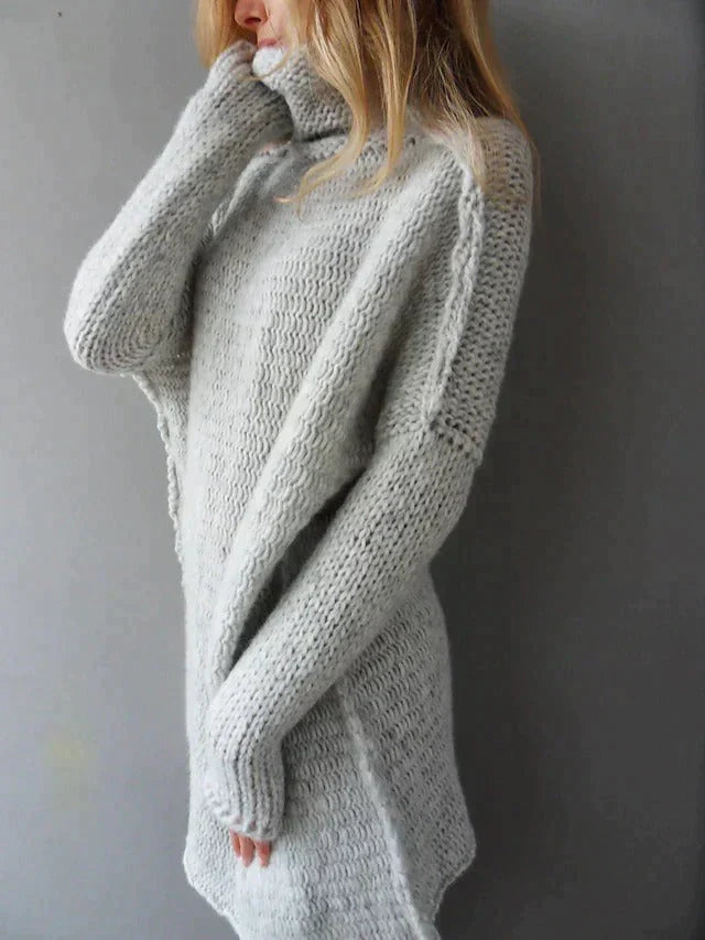 Imara - Pull en maille oversize à col roulé