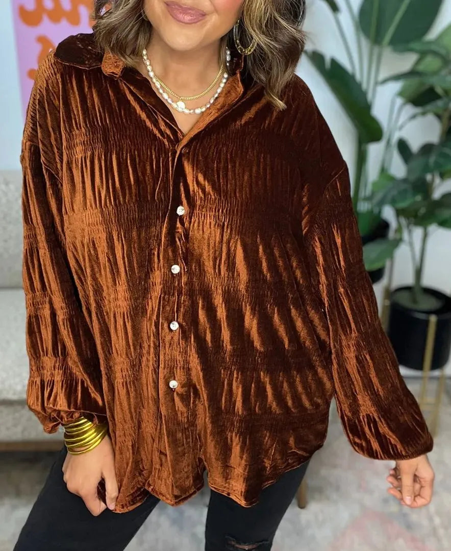Charlotte – Top froncé au style raffiné et féminin