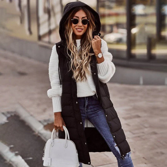 Hillary - Gilet Long Matelassé