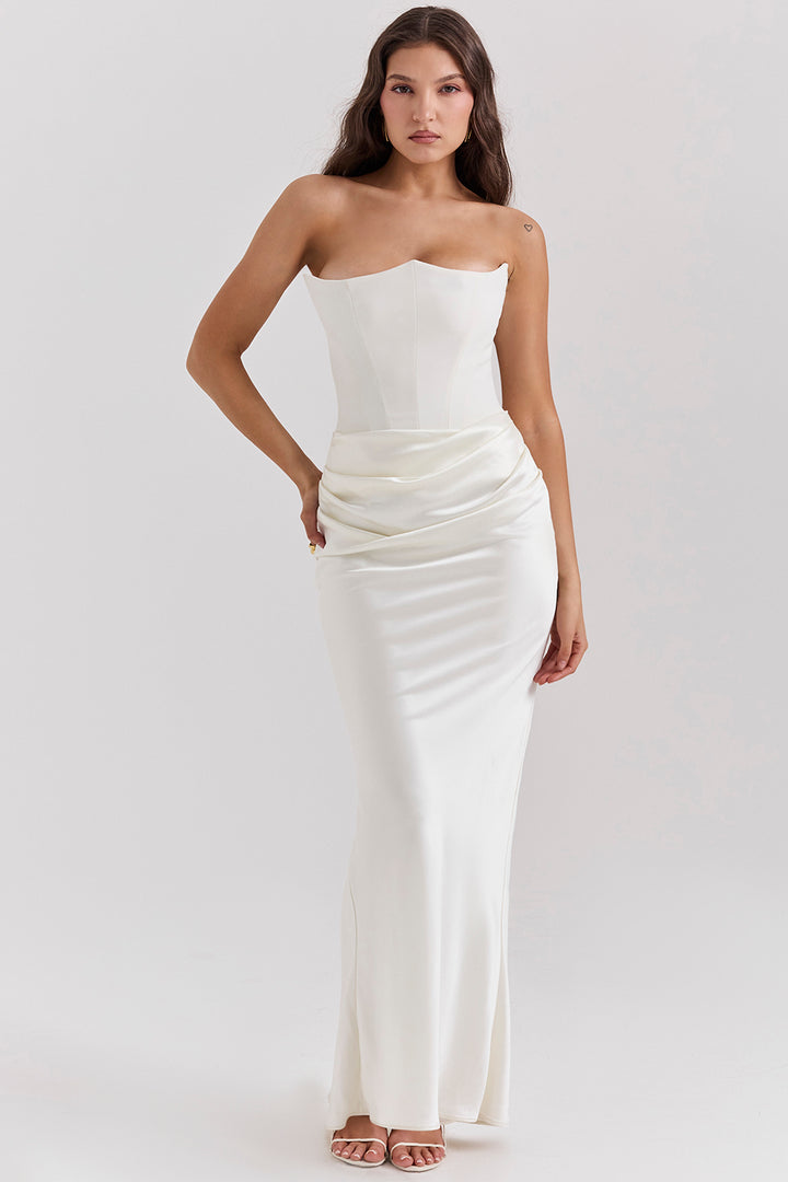 Shayla - Robe Maxi Élégante Sans Manches Style Corset