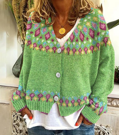 Mabel - Pull Court à Boutons