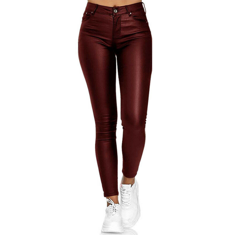 Anelies - Pantalon pour femme en similicuir