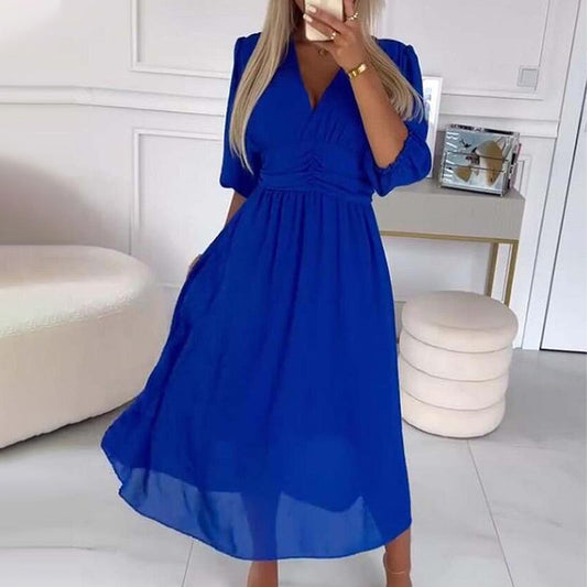 Celeste – Robe fluide style chiffon au toucher doux