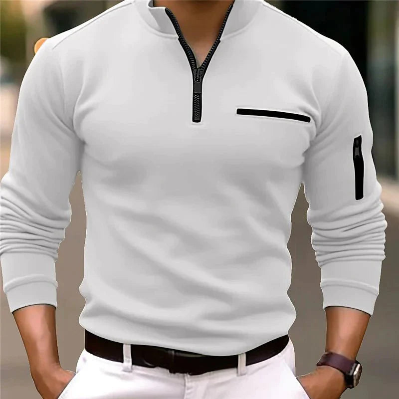 Max - Polo à col zippé pour hommes