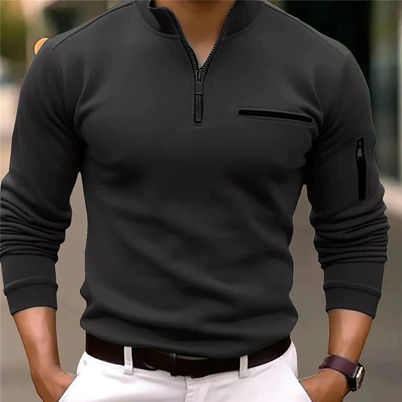 Max - Polo à col zippé pour hommes