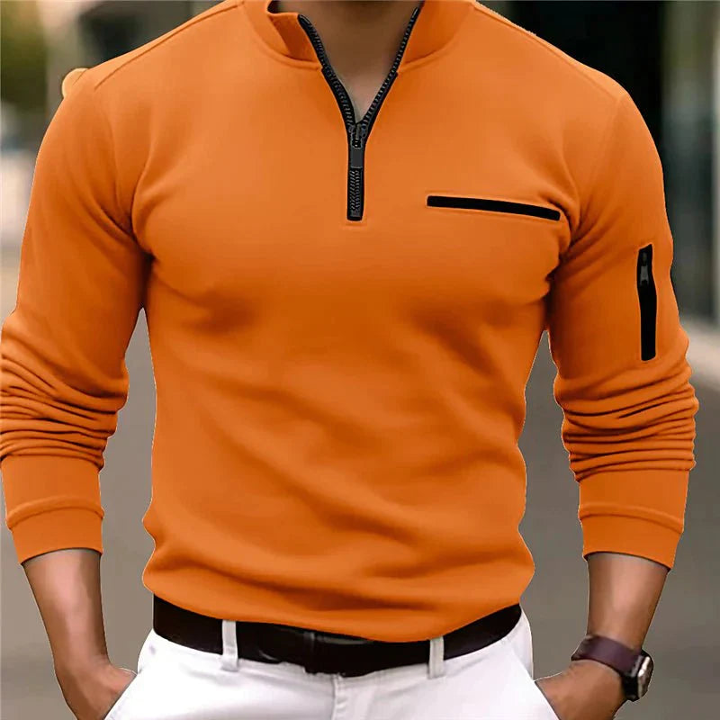 Max - Polo à col zippé pour hommes