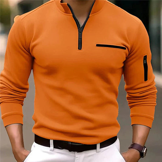 Max - Polo à col zippé pour hommes