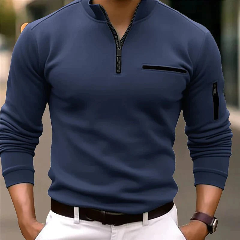 Max - Polo à col zippé pour hommes