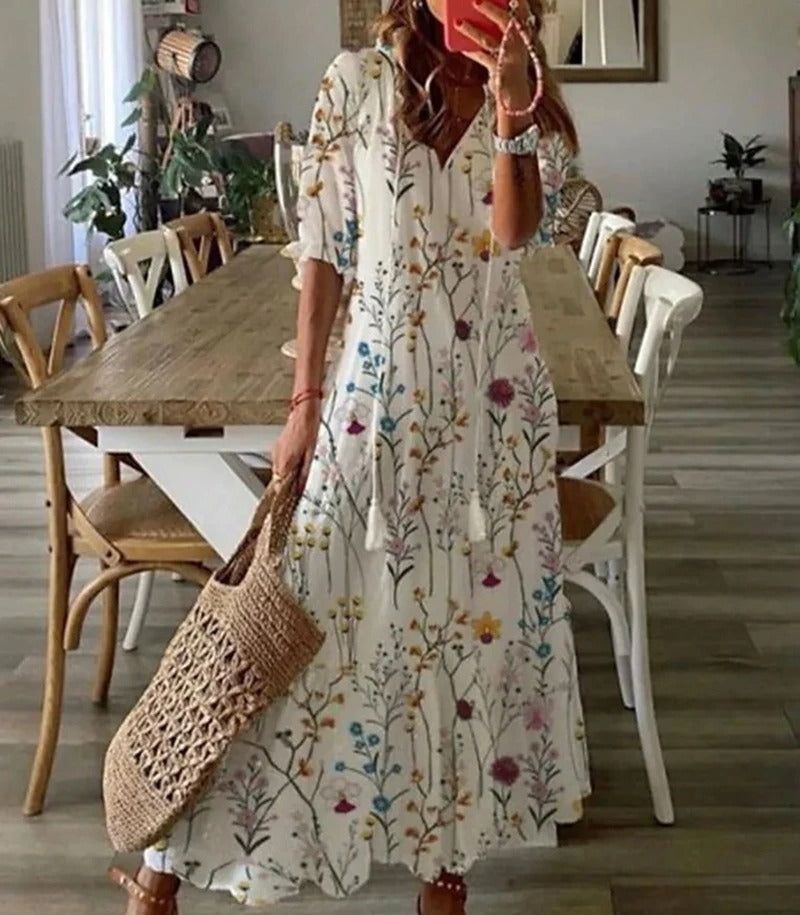 Mandy - Robe longue de style bohème