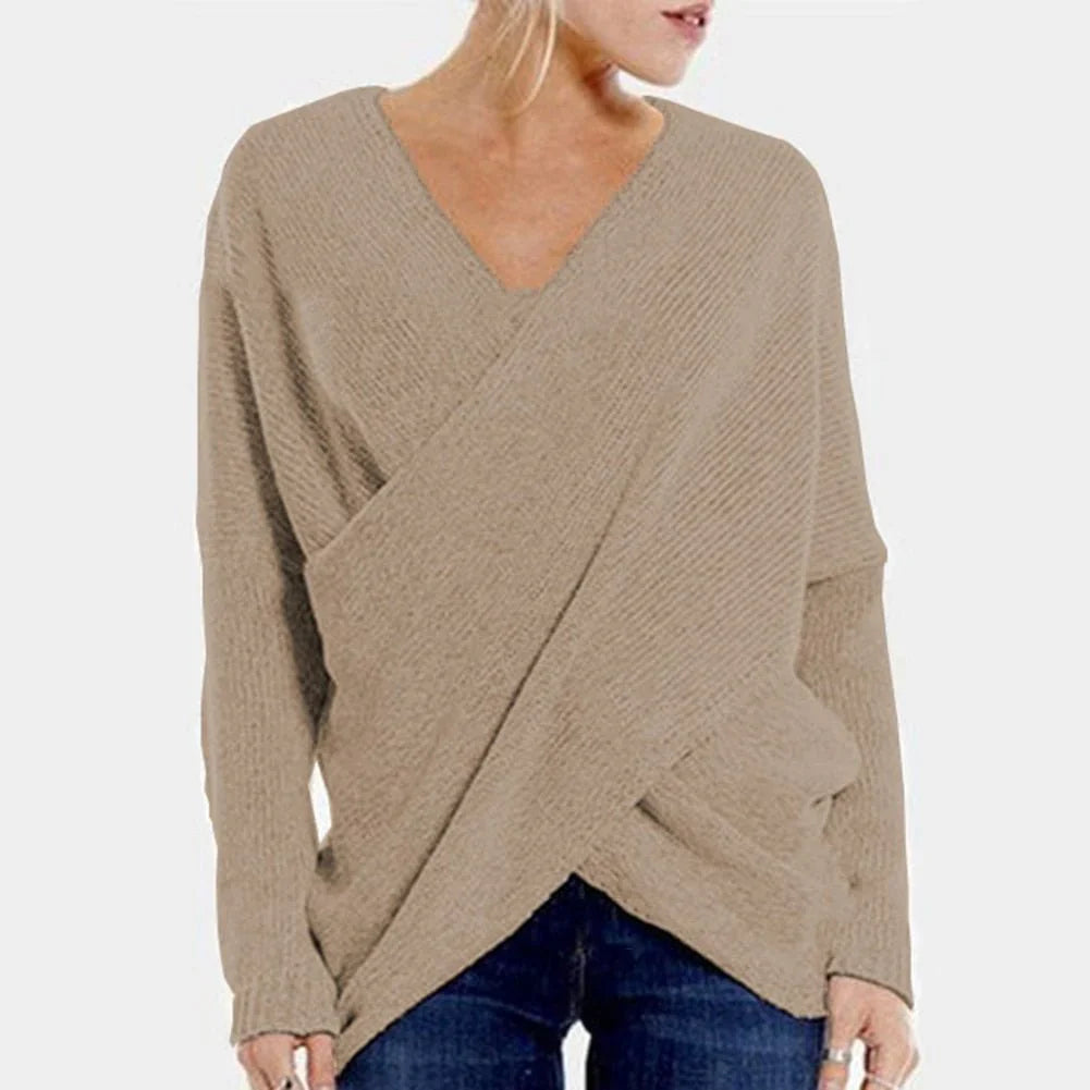 Ilse - Pull Croisé Décontracté