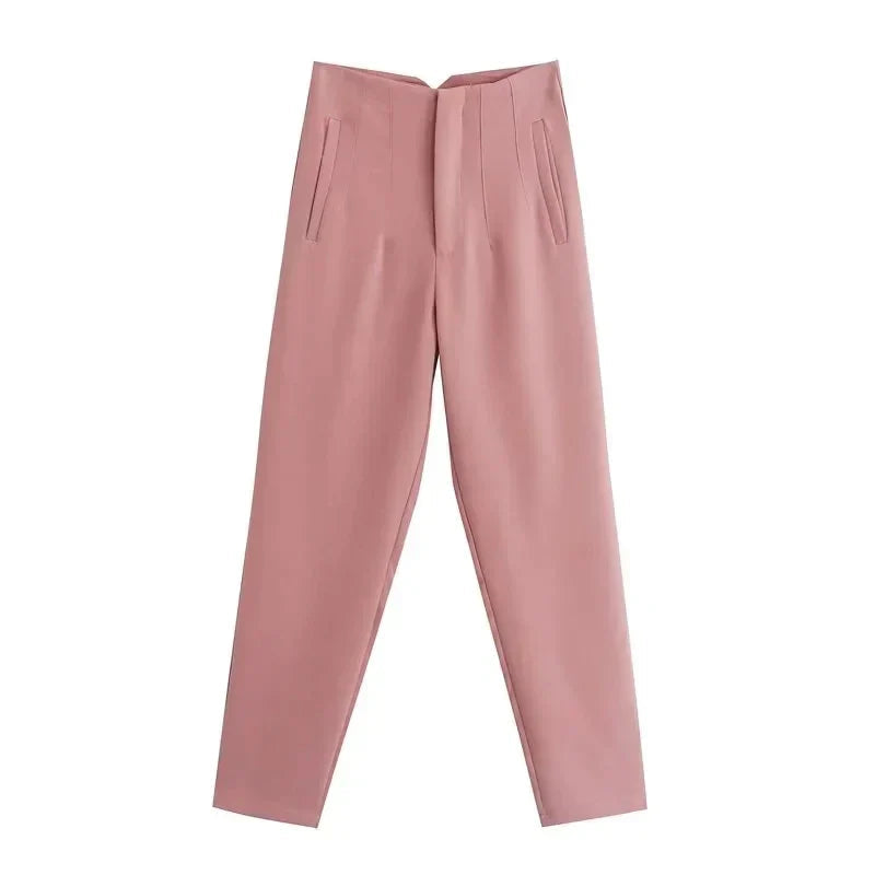 Claude - Pantalons élégants taille haute